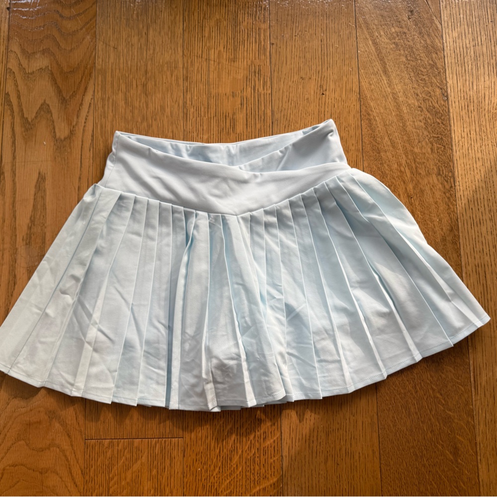 Forever 21 Light Blue Pleated Crossover Skort NWT SZ SMALL
